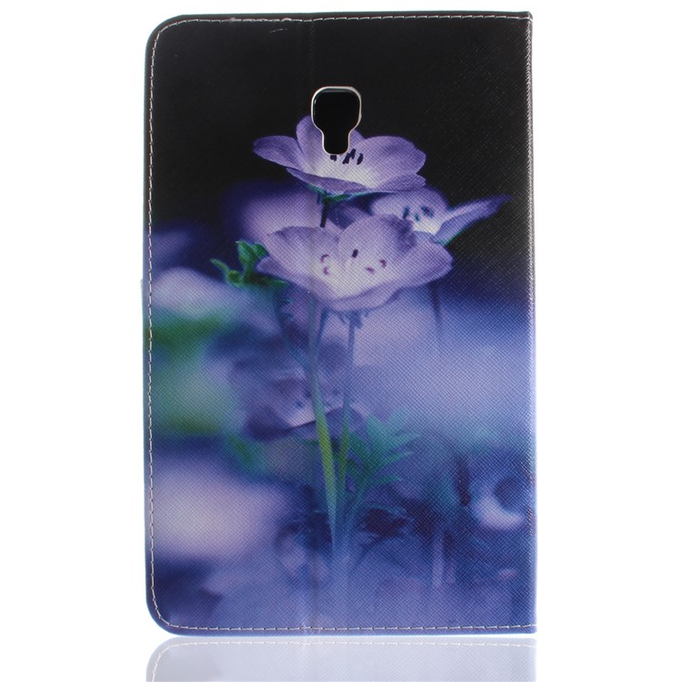 Pattern Printing PU Leather Wallet Tablet Case with Stand for Samsung Galaxy Tab A 8.0 (2017) SM-T385 - Vivid Flowers-3