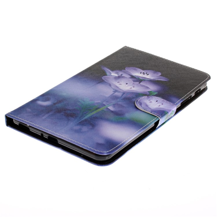 Pattern Printing PU Leather Wallet Tablet Case with Stand for Samsung Galaxy Tab A 8.0 (2017) SM-T385 - Vivid Flowers-4