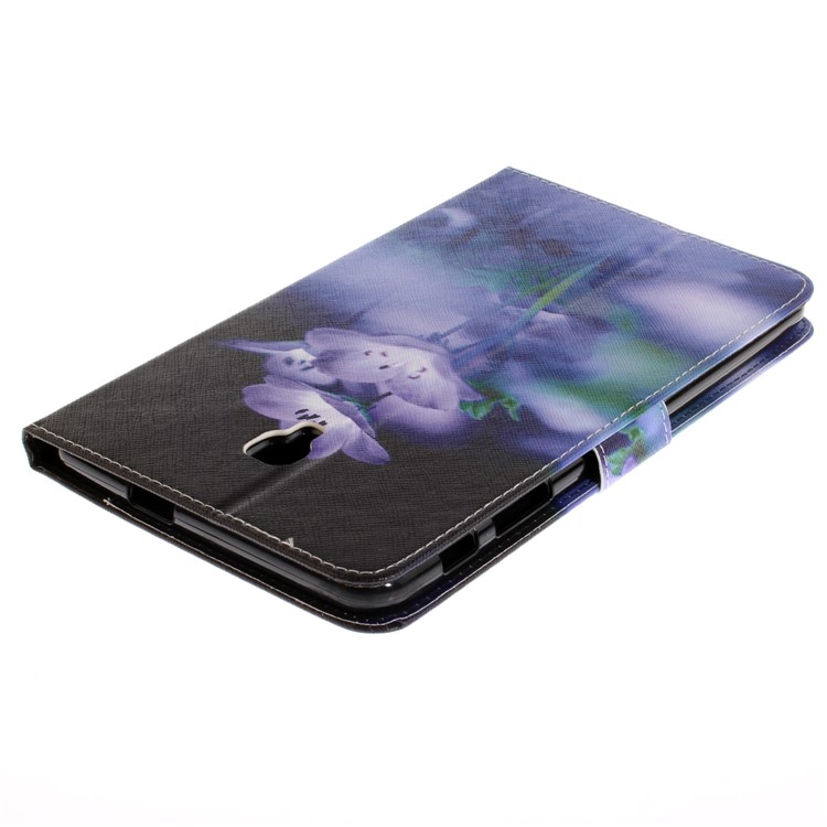 Pattern Printing PU Leather Wallet Tablet Case with Stand for Samsung Galaxy Tab A 8.0 (2017) SM-T385 - Vivid Flowers-5