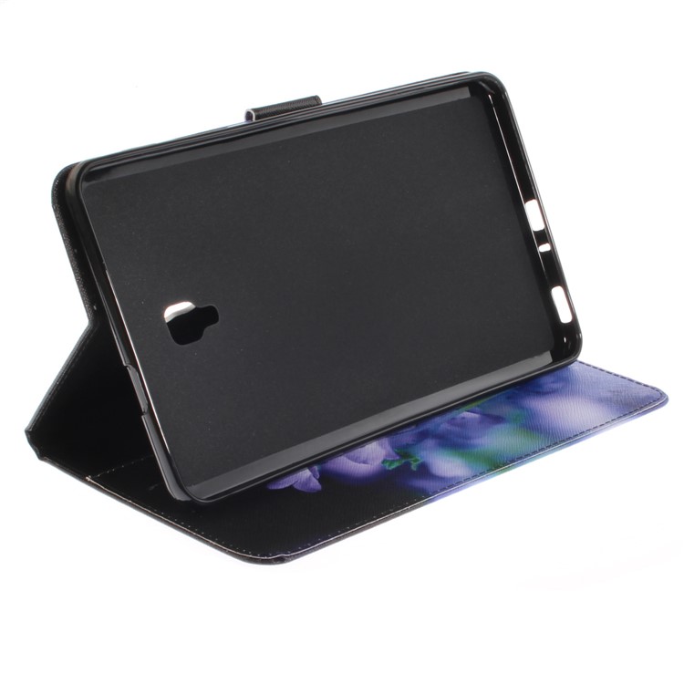 Pattern Printing PU Leather Wallet Tablet Case with Stand for Samsung Galaxy Tab A 8.0 (2017) SM-T385 - Vivid Flowers-6