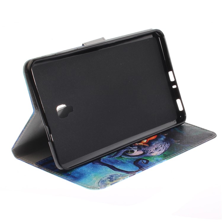 Pattern Printing PU Leather Wallet Tablet Cover with Stand for Samsung Galaxy Tab A 8.0 (2017) SM-T385 - Owl Pattern-6