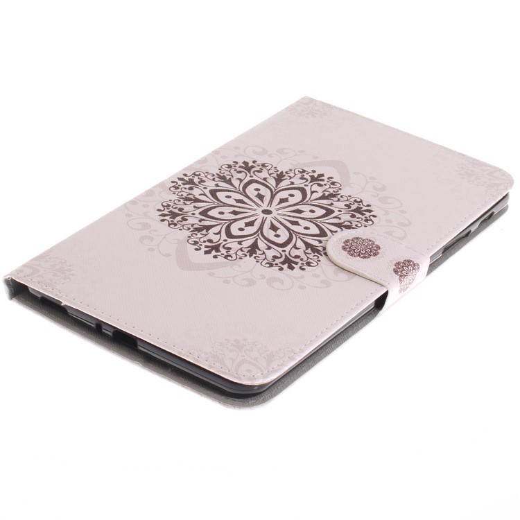 Pattern Printing PU Leather Wallet Tablet Shell with Stand for Samsung Galaxy Tab A 8.0 (2017) SM-T385 - Mandala Pattern-4
