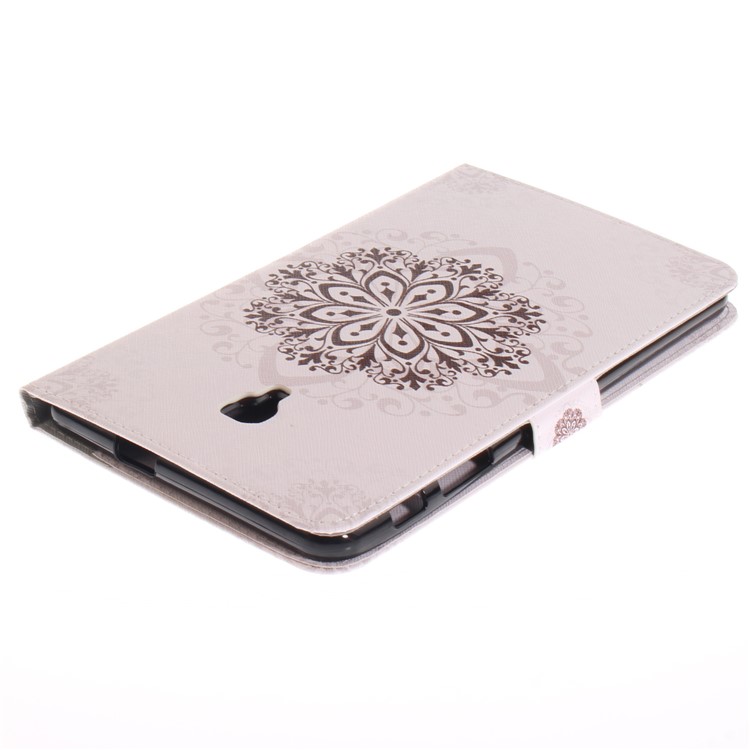 Pattern Printing PU Leather Wallet Tablet Shell with Stand for Samsung Galaxy Tab A 8.0 (2017) SM-T385 - Mandala Pattern-5