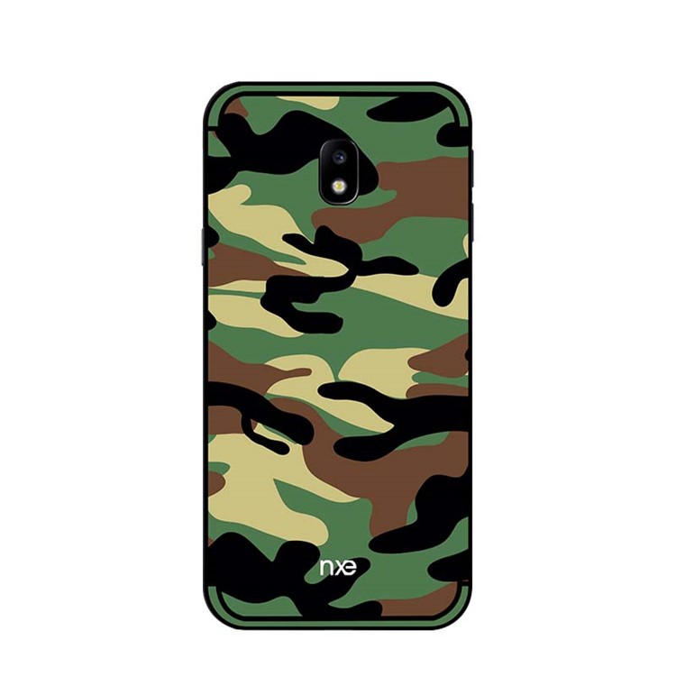 NXE Camouflage Kickstand PC TPU Combo Mobile Case for Samsung Galaxy J3 (2017) EU Version/J3 Pro (2017) - Army Green-2
