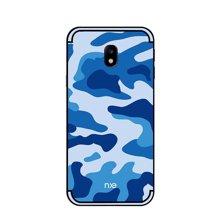 NXE Camouflage PC TPU Combo Case with Kickstand for Samsung Galaxy J3 (2017) EU Version/J3 Pro (2017) - Blue-2