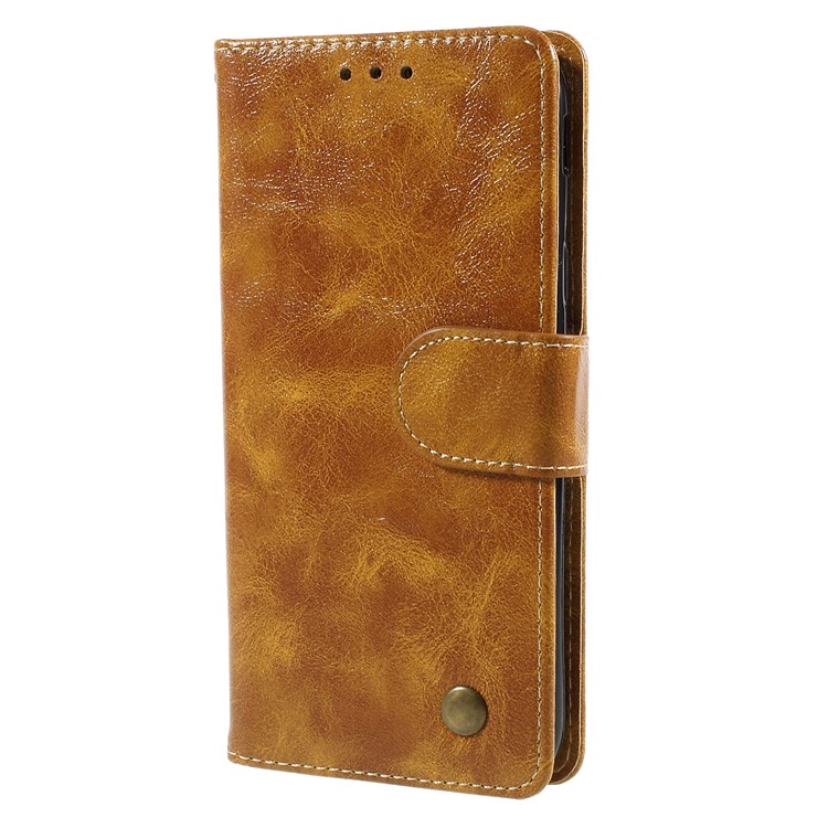 Premium Vintage Style PU Leather Wallet Cover Case for Samsung Galaxy J5 (2017) EU Version/J5 Pro (2017) - Brown-3