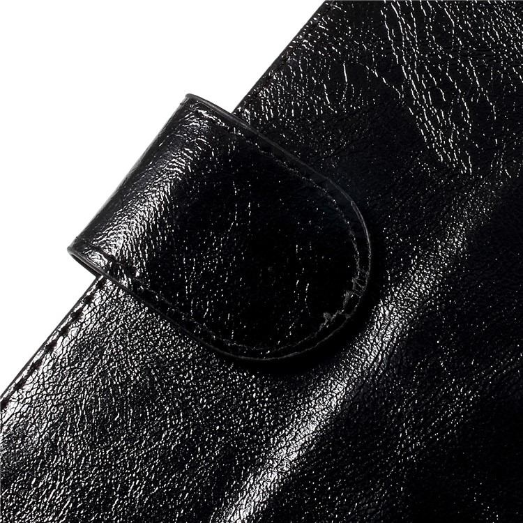 Premium Vintage Style PU Leather Wallet Stand Cover for Samsung Galaxy J7 Pro (2017) / J7 (2017) EU Version - Black-9