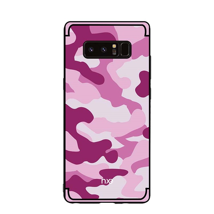 NXE Camouflage PC + TPU Combo Casing for Samsung Galaxy Note 8 N950 with Kickstand - Rose-2