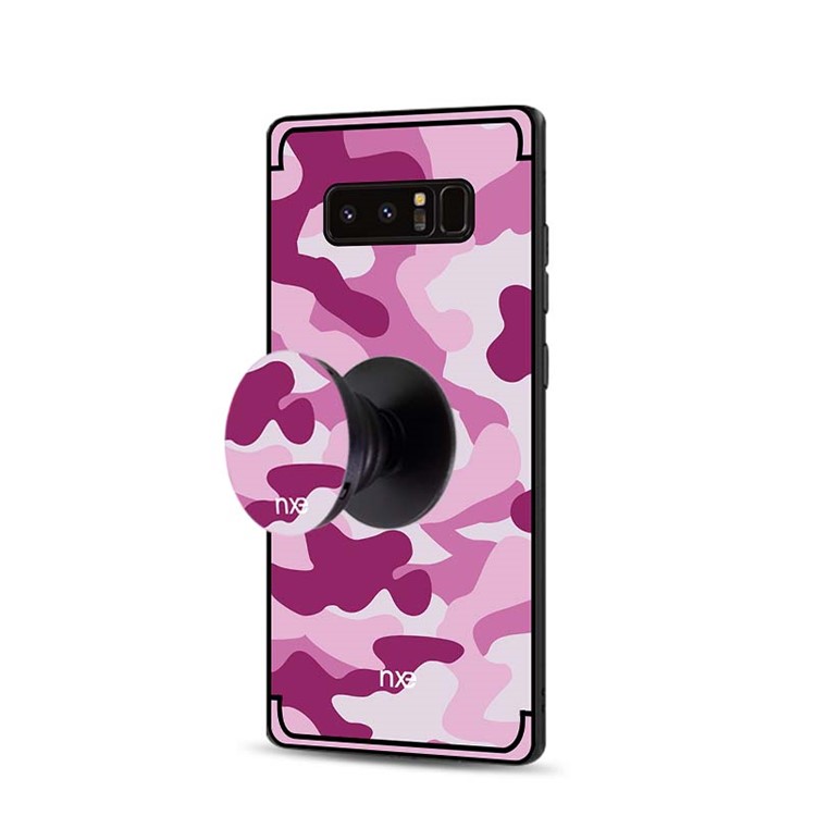 NXE Camouflage PC + TPU Combo Casing for Samsung Galaxy Note 8 N950 with Kickstand - Rose-3