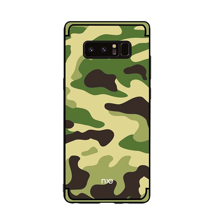 NXE for Samsung Galaxy Note 8 N950 Camouflage Plastic + TPU Combo Cover with Kickstand - Light Green-2
