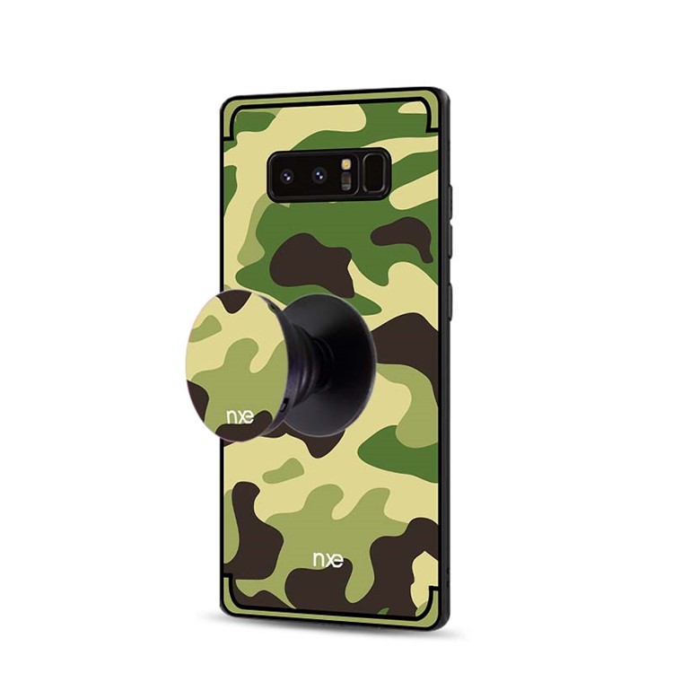 NXE for Samsung Galaxy Note 8 N950 Camouflage Plastic + TPU Combo Cover with Kickstand - Light Green-3