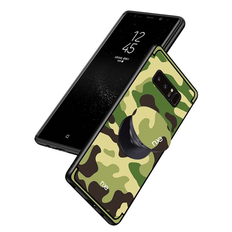 NXE for Samsung Galaxy Note 8 N950 Camouflage Plastic + TPU Combo Cover with Kickstand - Light Green-4