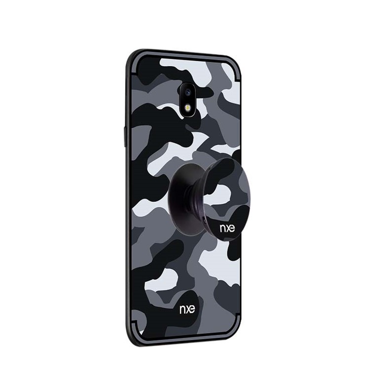NXE Camouflage PC + TPU Hybrid Case with Kickstand for Samsung Galaxy J5 (2017) EU Version / J5 Pro (2017) - Grey-4