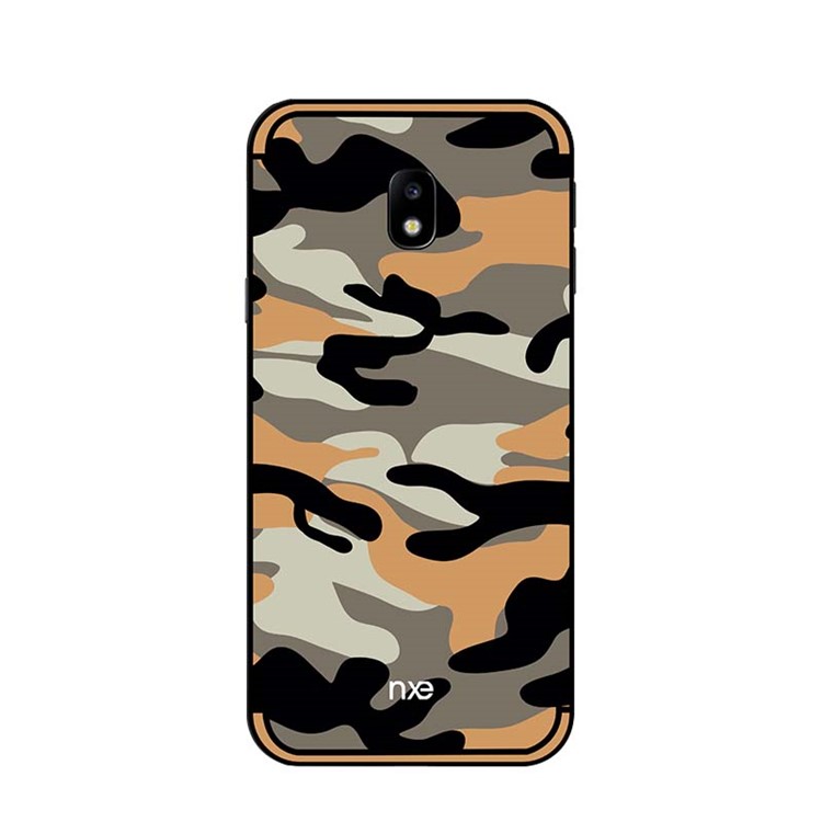 NXE Camouflage PC + TPU Combo Phone Cover with Kickstand for Samsung Galaxy J5 (2017) EU Version / J5 Pro (2017) - Orange-2