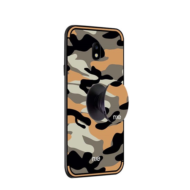 NXE Camouflage PC + TPU Combo Phone Cover with Kickstand for Samsung Galaxy J5 (2017) EU Version / J5 Pro (2017) - Orange-4