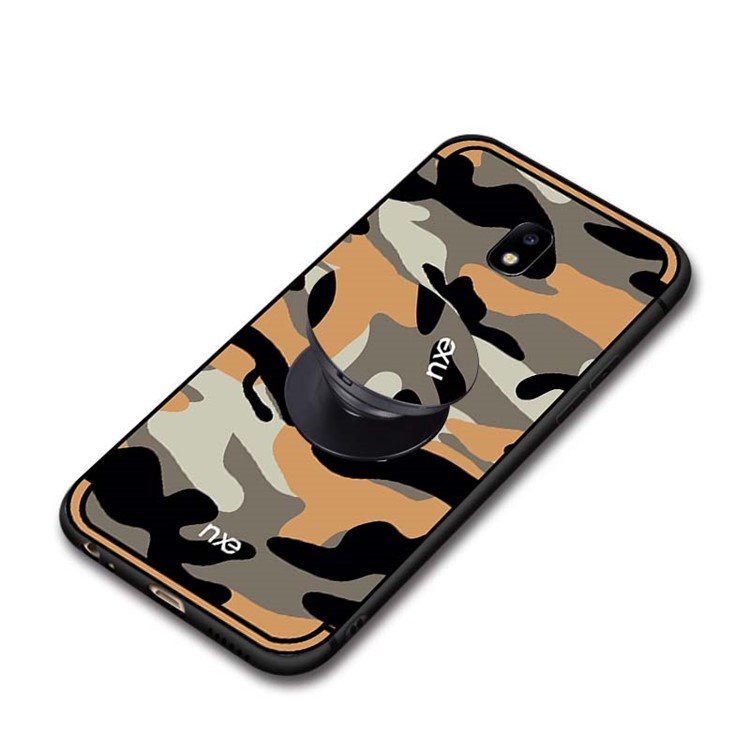 NXE Camouflage PC + TPU Combo Phone Cover with Kickstand for Samsung Galaxy J5 (2017) EU Version / J5 Pro (2017) - Orange-5