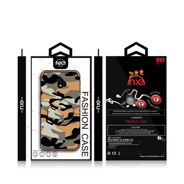 NXE Camouflage PC + TPU Combo Phone Cover with Kickstand for Samsung Galaxy J5 (2017) EU Version / J5 Pro (2017) - Orange-6
