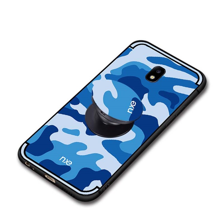 NXE for Samsung Galaxy J5 (2017) EU Version / J5 Pro (2017) Camouflage Plastic + TPU Combo Mobile Casing with Kickstand - Blue-5