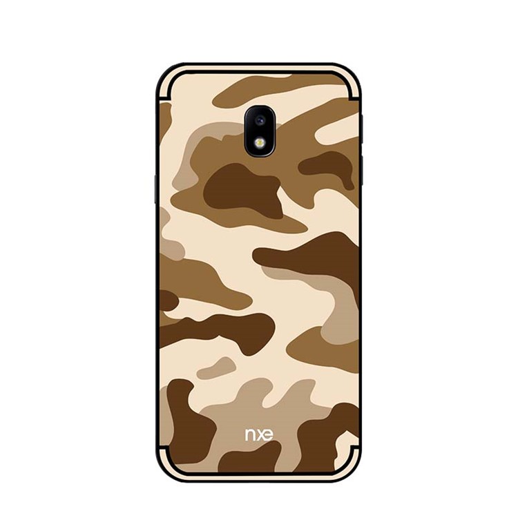 NXE Camouflage Series TPU + PC Hybrid Back Casing with Expanding Mount for Samsung Galaxy J7 (2017) EU Version / J7 Pro (2017) - Khaki-2