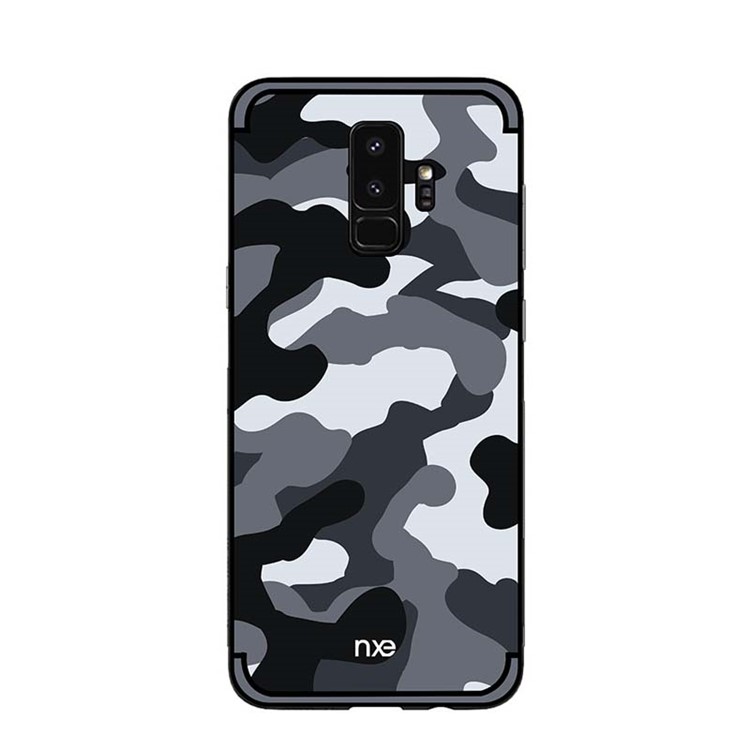 NXE Camouflage Series TPU + PC Hybrid Back Case with Expanding Mount for Samsung Galaxy S9+ G965 - Grey-2