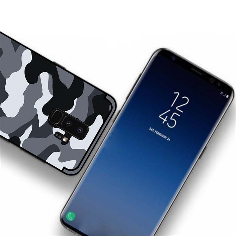 NXE Camouflage Series TPU + PC Hybrid Back Case with Expanding Mount for Samsung Galaxy S9+ G965 - Grey-4