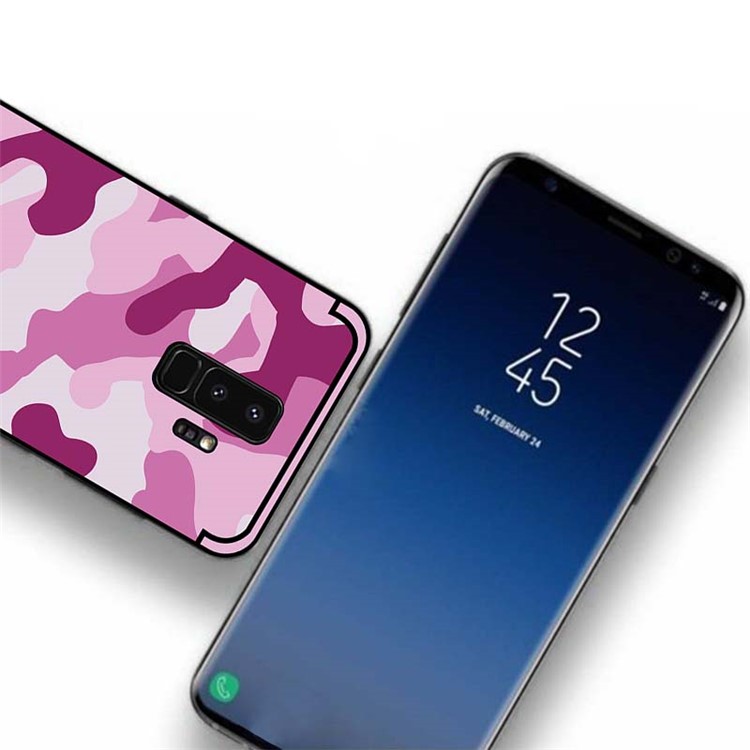 NXE Camouflage Series TPU + PC Hybrid Back Cover with Expanding Mount for Samsung Galaxy S9+ G965 - Pink-4