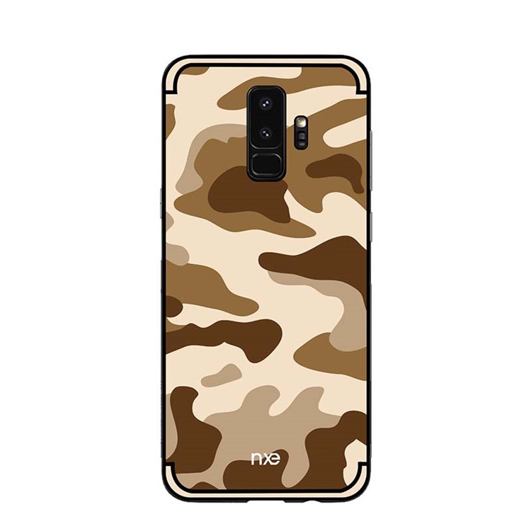 NXE Camouflage Series TPU + PC Hybrid Back Casing with Expanding Mount for Samsung Galaxy S9+ G965 - Khaki-2