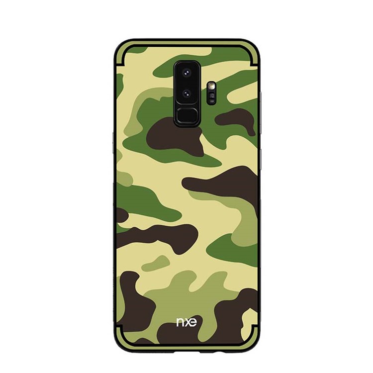 NXE Camouflage Series TPU + PC Hybrid Cell Phone Case for Samsung Galaxy S9+ G965 - Light Green-2
