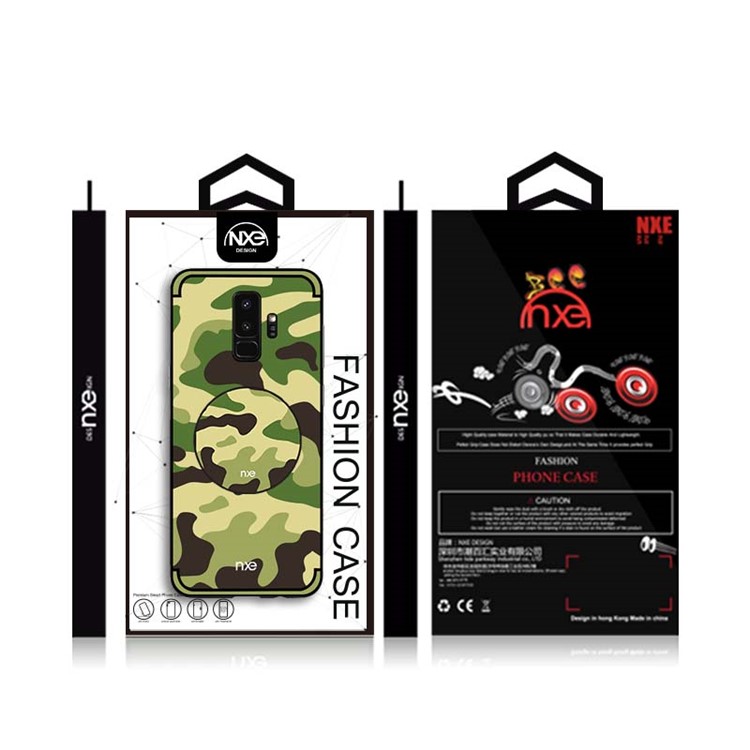 NXE Camouflage Series TPU + PC Hybrid Cell Phone Case for Samsung Galaxy S9+ G965 - Light Green-6