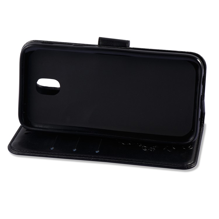 Imprint Unicorn Cloud Wallet Stand Leather Case with Strap for Samsung Galaxy J5 (2017) EU Version / J5 Pro (2017) - Black-6