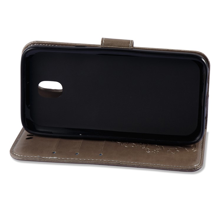 Imprint Unicorn Cloud Wallet Stand Leather Casing for Samsung Galaxy J5 (2017) EU Version / J5 Pro (2017) - Brown-6