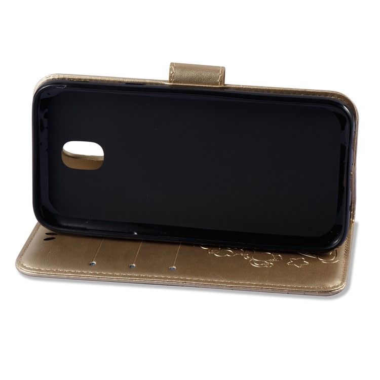 Imprint Unicorn Cloud Wallet Stand Leather Flip Case for Samsung Galaxy J5 (2017) EU Version / J5 Pro (2017) - Gold-6
