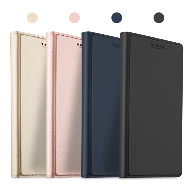 Card Holder Auto-absorbed Leather Cell Phone Case with Stand for Samsung Galaxy S9 G960 - Black-7