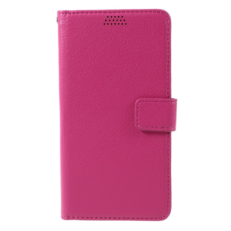 Litchi Leather Stand Case for Samsung Galaxy S7 edge - Rose-3