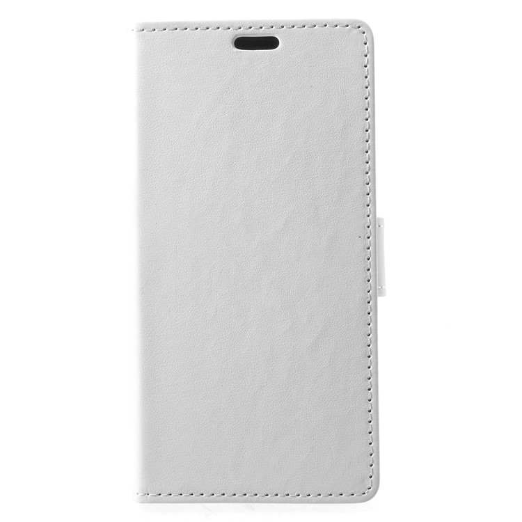 Flip PU Leather Stand Wallet Protective Shell for Samsung Galaxy S9 G960 - White-1