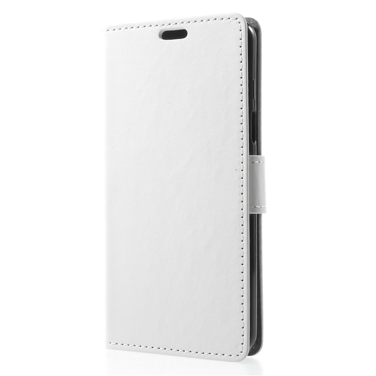 Flip PU Leather Stand Wallet Protective Shell for Samsung Galaxy S9 G960 - White-3