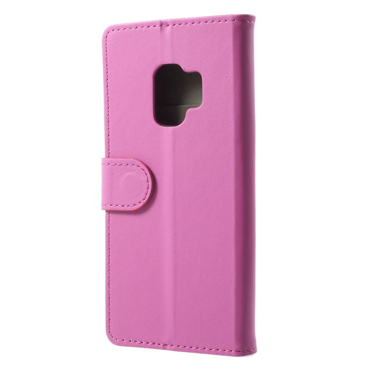 Flip PU Leather Stand Wallet Mobile Case for Samsung Galaxy S9 G960 - Rose-2