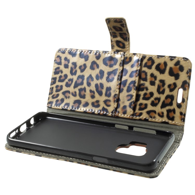 Leopard Pattern Magnetic Leather Wallet Phone Case for Samsung Galaxy S9 G960-6