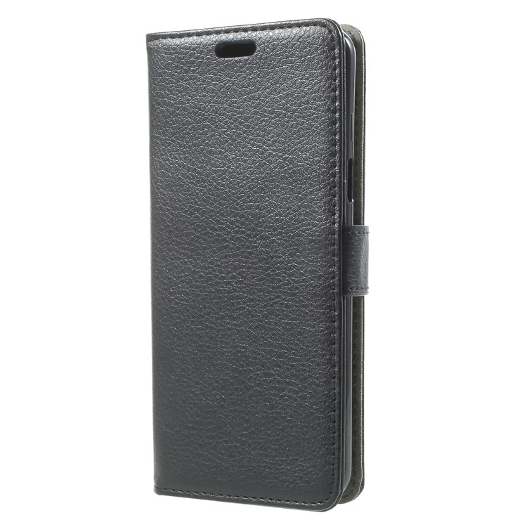 Litchi Texture Wallet PU Leather Cover for Samsung Galaxy S9 G960 - Black-3