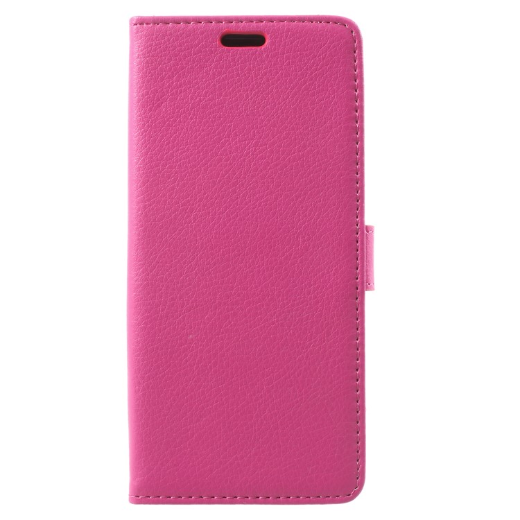 Litchi Texture Wallet PU Leather Casing for Samsung Galaxy S9 G960 - Rose-1