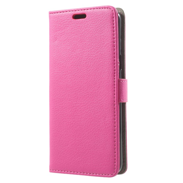 Litchi Texture Wallet PU Leather Casing for Samsung Galaxy S9 G960 - Rose-3