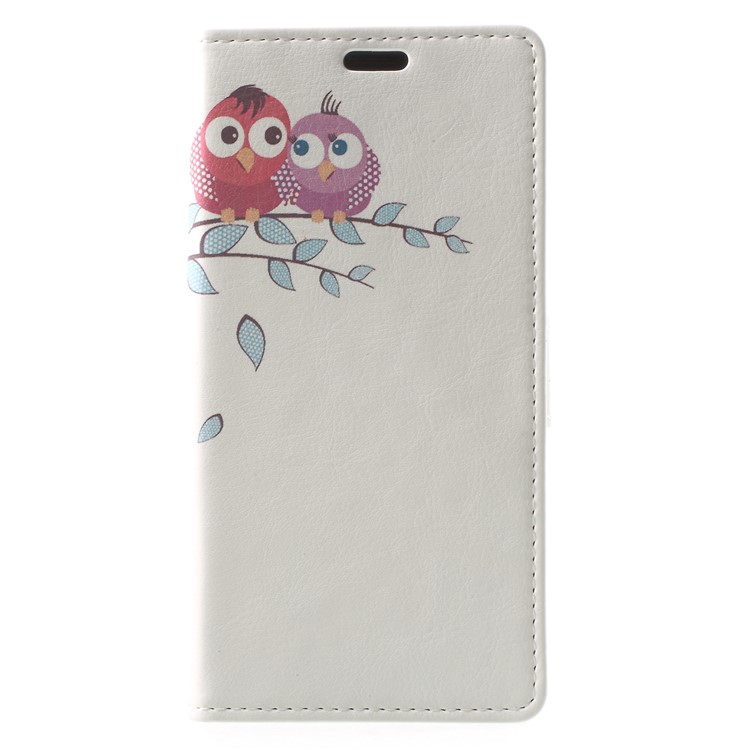 Patterned PU Leather Folio Wallet Stand Phone Casing for Samsung Galaxy S9 G960 - Owls-3