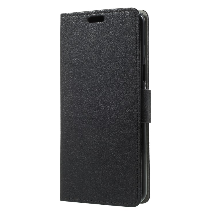 Wallet Magnetic Stand Leather Mobile Phone Case for Samsung Galaxy S9 G960 - Black-3