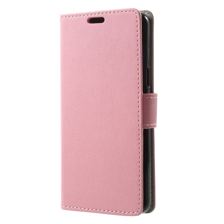 Wallet Magnetic Stand Leather Mobile Phone Casing for Samsung Galaxy S9 G960 - Pink-3