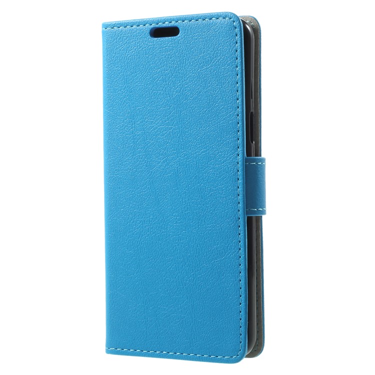 Wallet Magnetic Stand Leather Cell Phone Shell for Samsung Galaxy S9 G960 - Blue-3