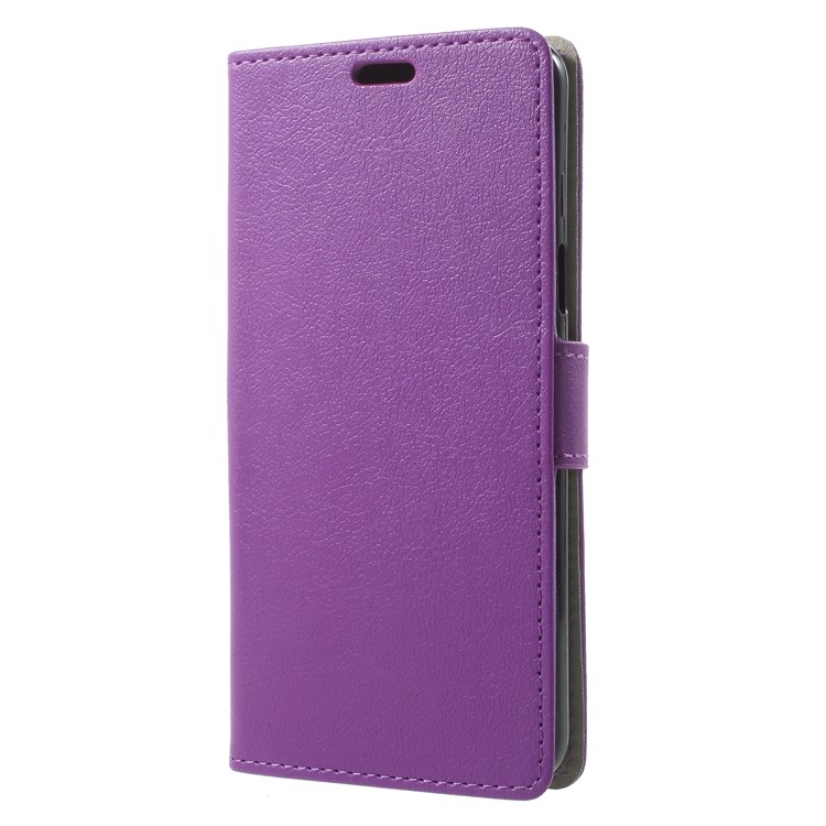 Wallet Magnetic Stand Leather Cell Phone Cover for Samsung Galaxy S9 G960 - Purple-3
