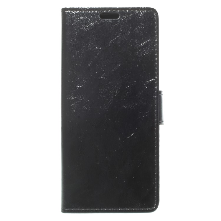 Crazy Horse Magnetic Stand Wallet Leather Mobile Phone Cover for Samsung Galaxy S9 - Black-1
