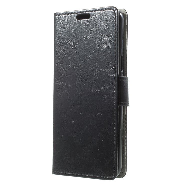 Crazy Horse Magnetic Stand Wallet Leather Mobile Phone Cover for Samsung Galaxy S9 - Black-3