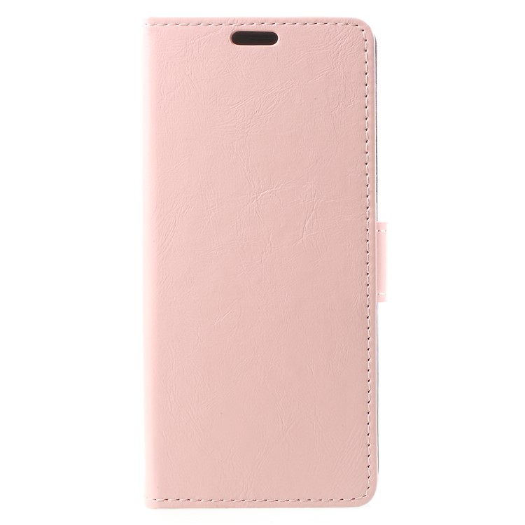 Crazy Horse Magnetic Stand Wallet Leather Mobile Phone Casing for Samsung Galaxy S9 - Pink-1