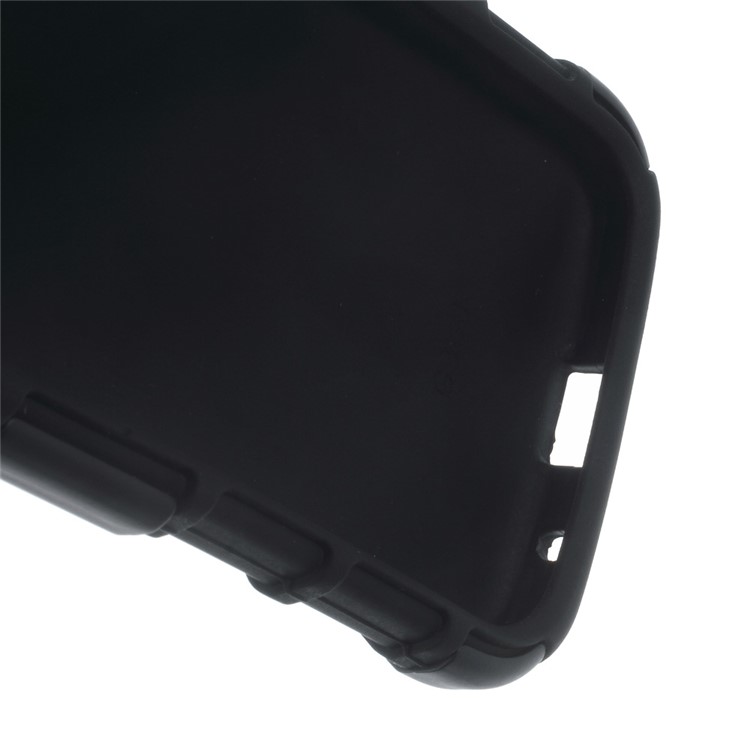 Belt Clip Kickstand PC Silicone Hybrid Case for Samsung Galaxy Core Prime SM-G360 - Black-9